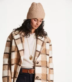 DAMES La Fée Maraboutée Gebreide bruine muts met pailletten