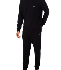 Best Gebreide Loungeset Met Lange Mouwen Heren Pyjama's