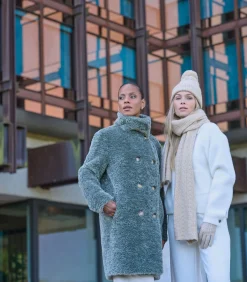 DAMES Rino&Pelle Gebreide muts met pompon Licht OS