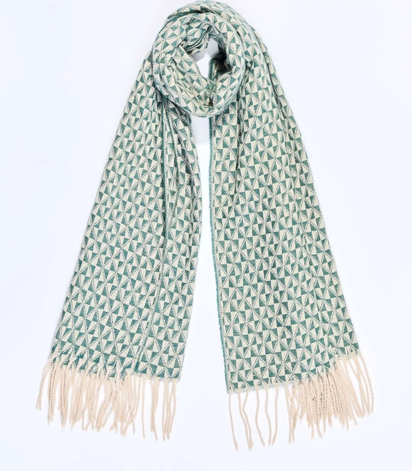 DAMES La Fiancée Gebreide rechthoekige sjaal GEO