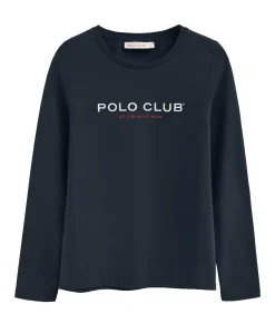 Discount Gebroken wit T-shirt met lange mouwen en geborduurd -logo Established 2012 DAMES T-Shirts & Tops