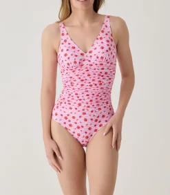 Best Gedrapeerd badpak uit 1 stuk Escalet DAMES Badmode