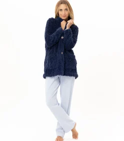 Clearance Geknoopt jasje met gevlochten effect ESSENTIEL 174 DAMES Loungewear