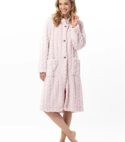 Discount Geknoopte kamerjas met gevlochten effect ESSENTIEL 163 DAMES Loungewear