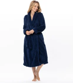 Sale Gekruiste badjas met gevlochten effect ESSENTIEL 160 DAMES Loungewear