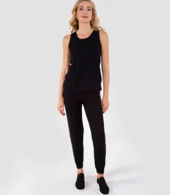 Best Geribde damestanktop Zwart DAMES Loungewear