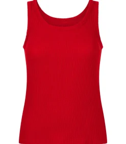 DAMES Hunkemöller Geribde singlet van geborstelde jersey