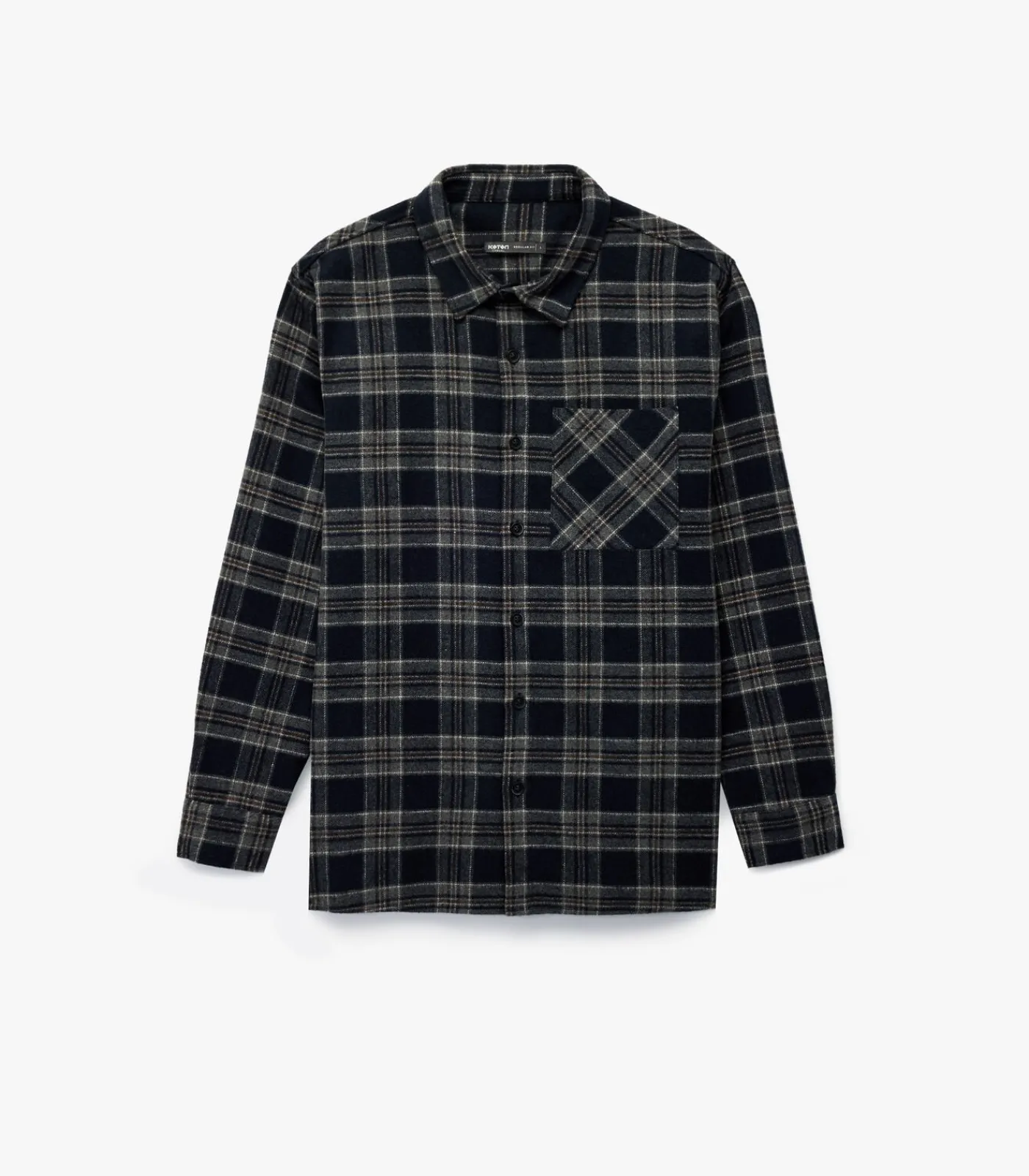 Kinderen Koton Geruit Overhemd Lange Mouwen met Knoopsluiting