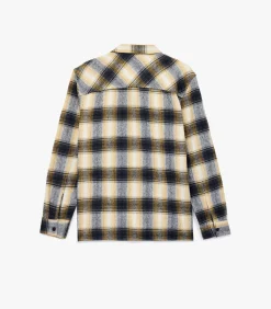 Heren Koton Geruite Flanellen Blouse Lange Mouwen