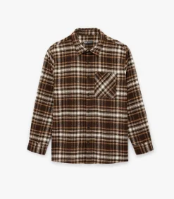 Heren Koton Geruite Houthakkersoverhemd Lange Mouwen