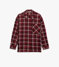 Online Geruite Lange Mouwen Flanellen Oversized Shacket DAMES Jassen