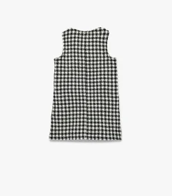 Kinderen Koton Geruite Mouwloze Jurk met Knoopdetail