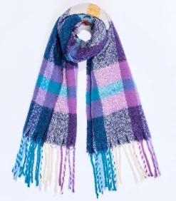 DAMES La Fiancée Geruite rechthoekige sjaal TIVA