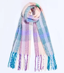 DAMES La Fiancée Geruite rechthoekige sjaal TIVA