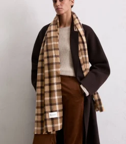 New Geruite wollen sjaal DAMES Sjaals