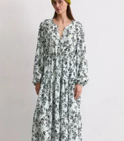 DAMES Marc O'Polo Gespreide jurk met all-over relaxte print