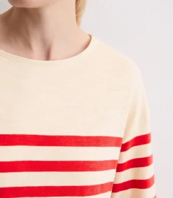 DAMES Marc O'Polo Gestreepte longsleeve relaxed