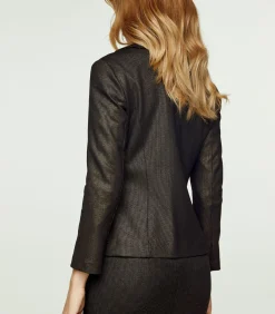 Best Getailleerd Punto di Roma-jack met print, met opgestikte zakken DAMES Maatpakken & Blazers