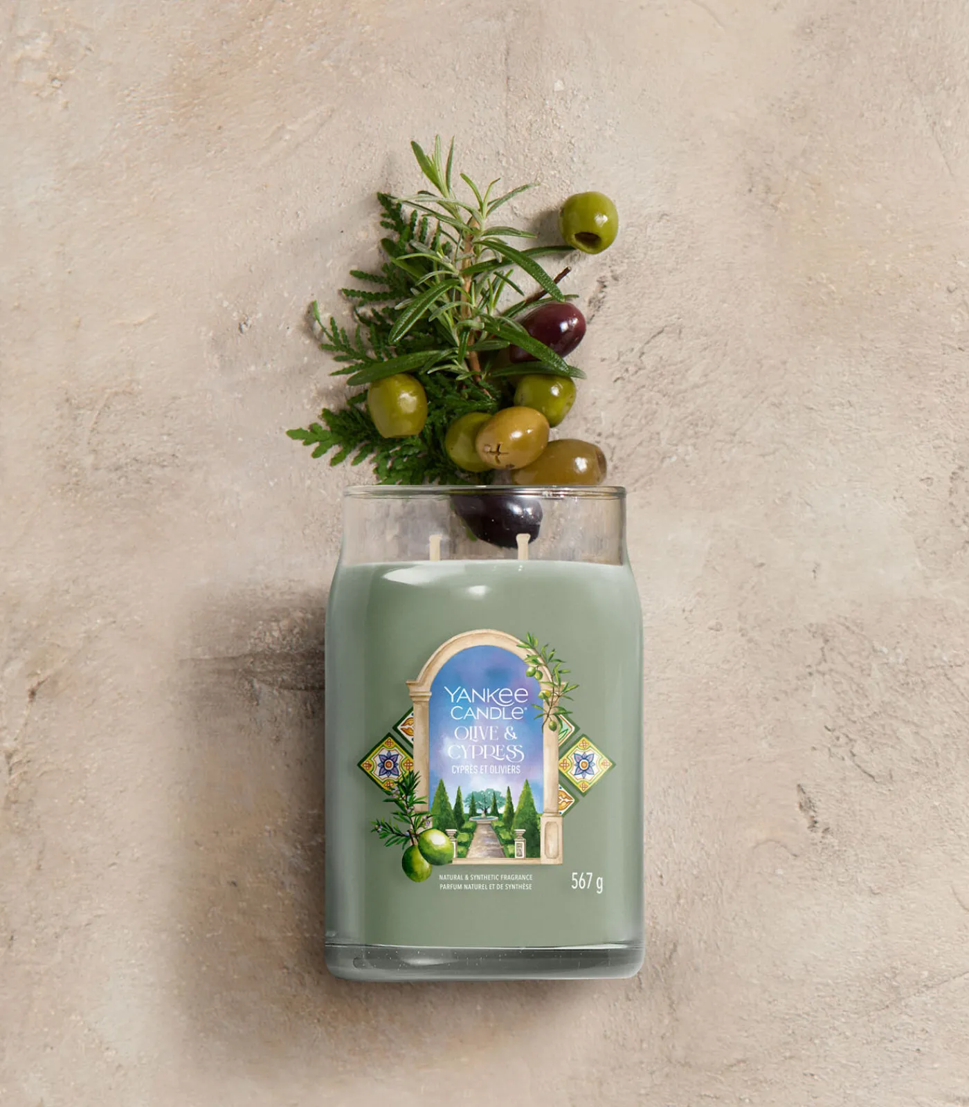 Yankee Candle Geurkaars Olive & Cypress Signature Large Jar