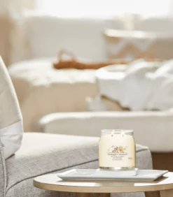 Yankee Candle Geurkaars Soft Wool & Amber Signature Medium Jar