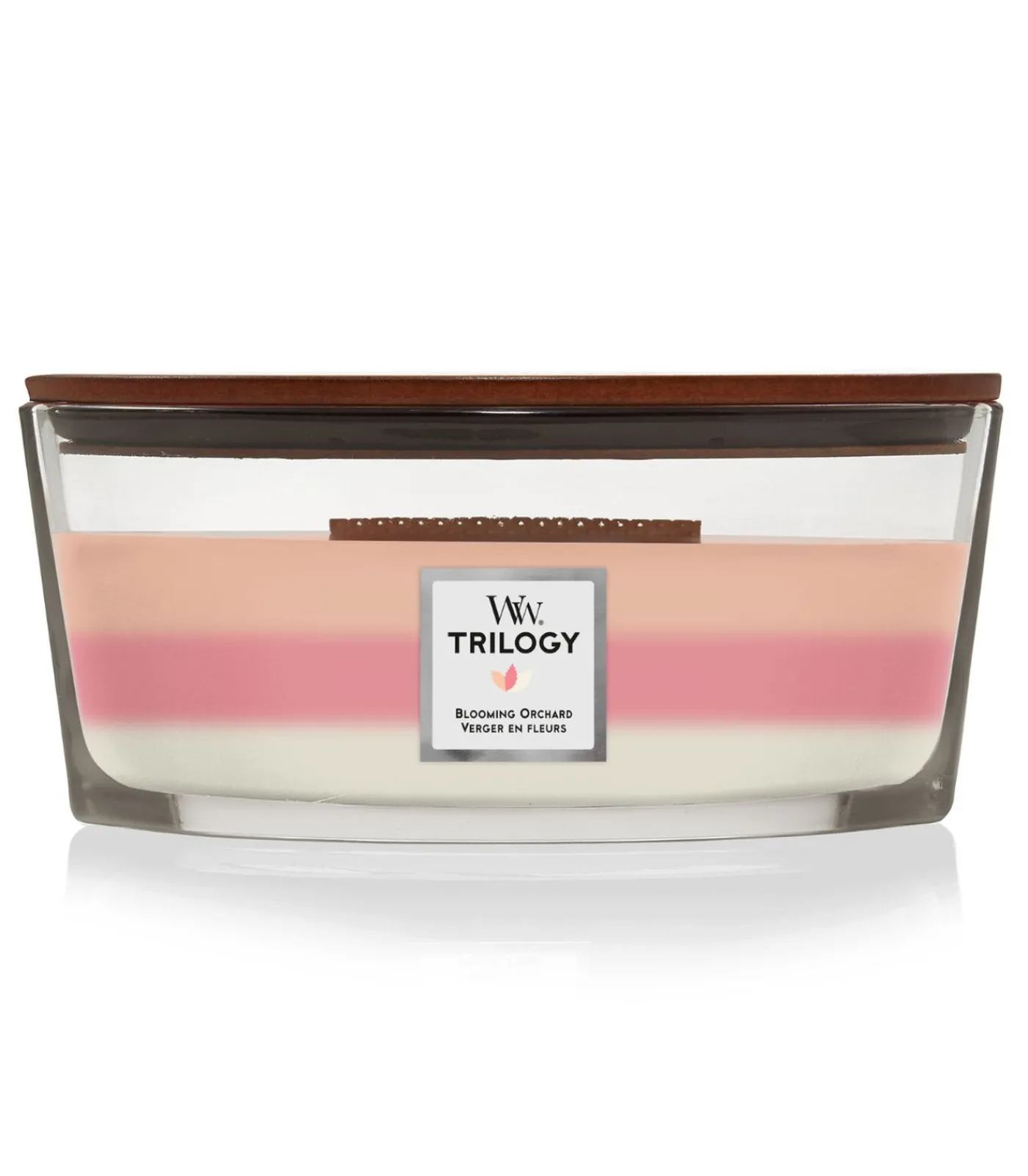 WoodWick Geurkaars Trilogy Blooming Orchard Ellipse Candle