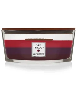 WoodWick Geurkaars Trilogy Sun Ripened Berries Ellipse Candle