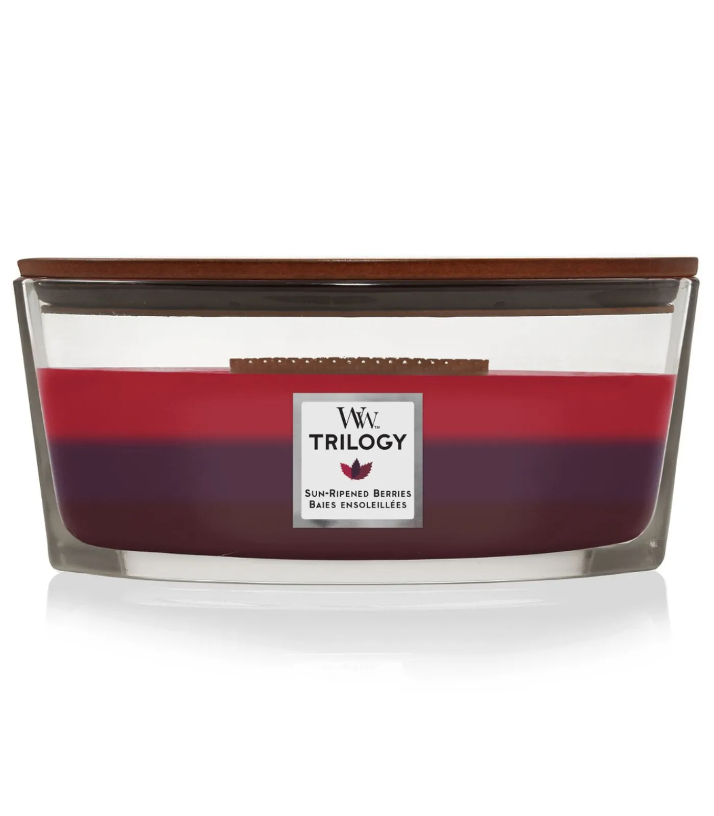 WoodWick Geurkaars Trilogy Sun Ripened Berries Ellipse Candle