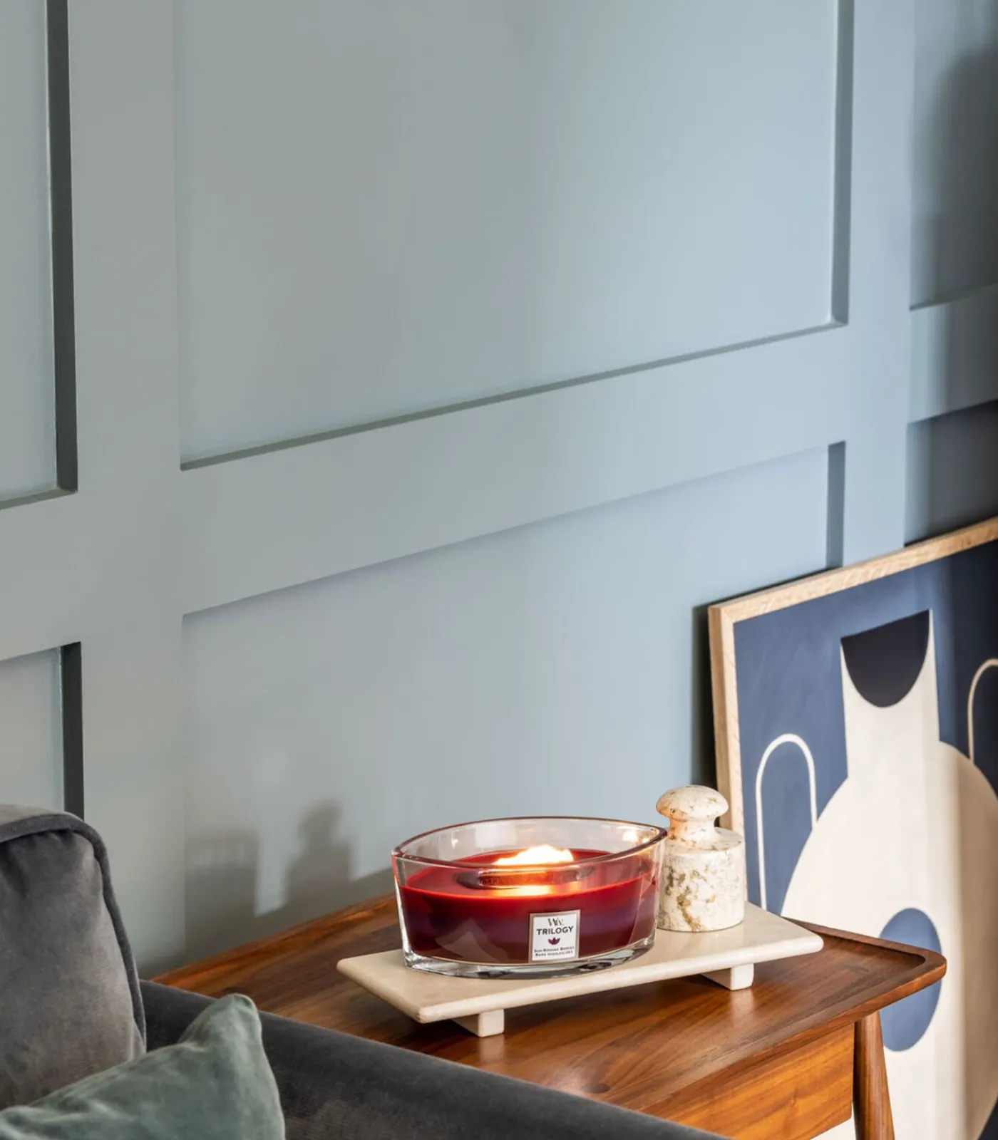 WoodWick Geurkaars Trilogy Sun Ripened Berries Ellipse Candle