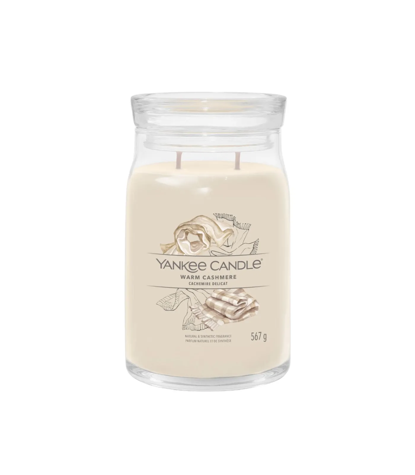 Outlet Geurkaars Warm Cashmere Signature Large Jar Kaarsen & Kaarshouders