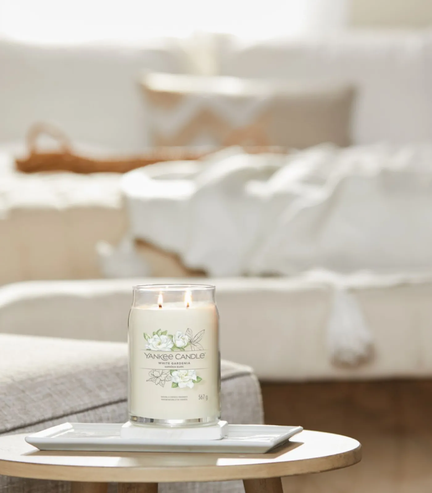 Yankee Candle Geurkaars White Gardenia Signature Medium Jar