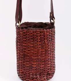 DAMES La Fiancée Gevlochten leren emmertas MILK