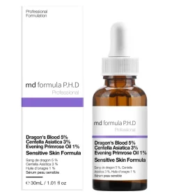Online Gevoelige Huid Serum Dragon’s Blood 5%, Centella Asiatica 3%, Avond Primrose Olie 1% 30ml Skincare