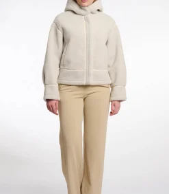 Outlet Gewatteerd faux omgekeerd lam jas Berken 40 DAMES Jassen