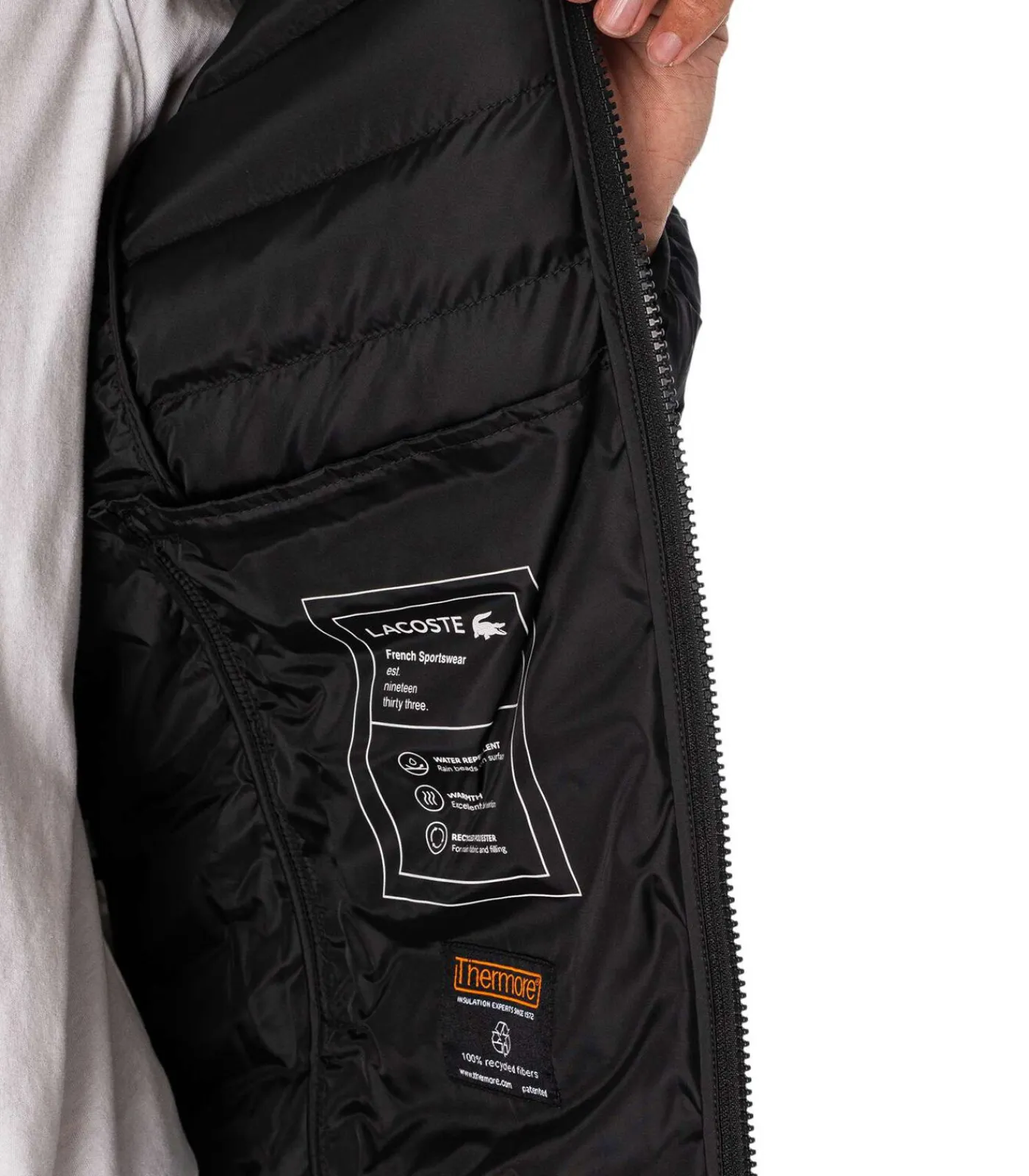 Heren LACOSTE Gewatteerde Gewatteerde Jas