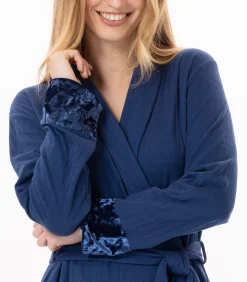 DAMES LE CHAT Gewatteerde katoenen badjas PILLOW 860