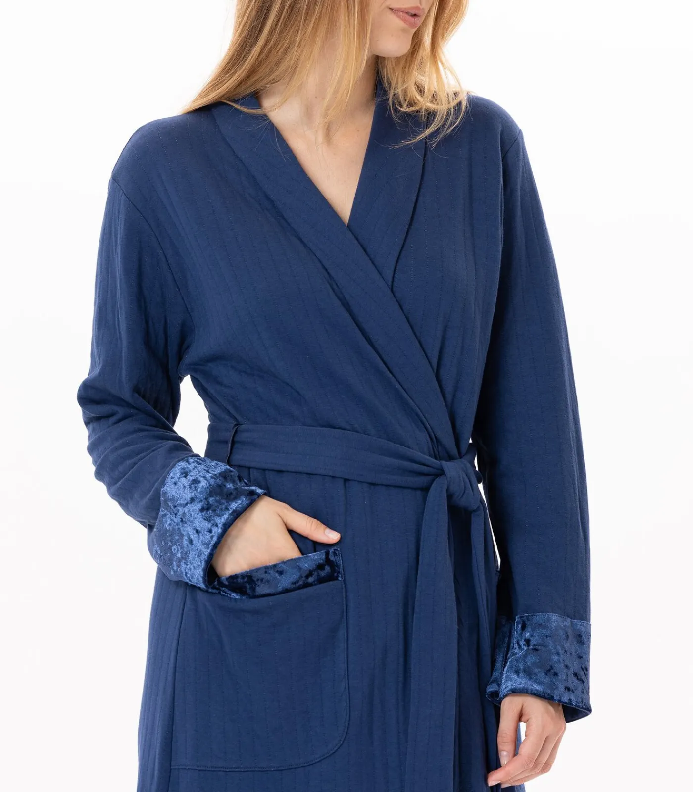 DAMES LE CHAT Gewatteerde katoenen badjas PILLOW 860