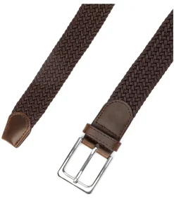 Heren Suitable Geweven Riem Bruin