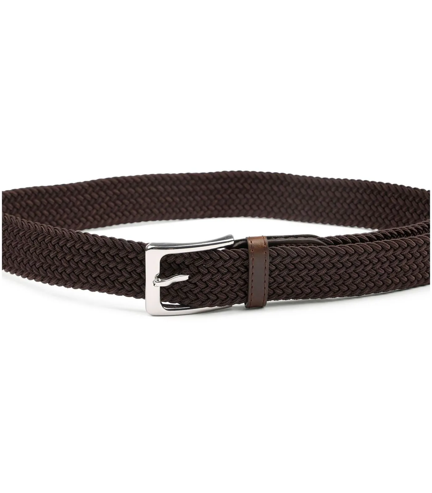 Heren Suitable Geweven Riem Bruin