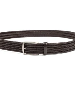 Heren Suitable Geweven Riem Donkerbruin