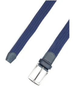 Hot Geweven Riem Navy Heren Riemen