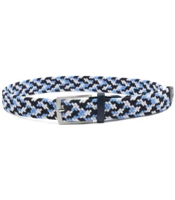 Heren Suitable Geweven Riem Navy Blauw