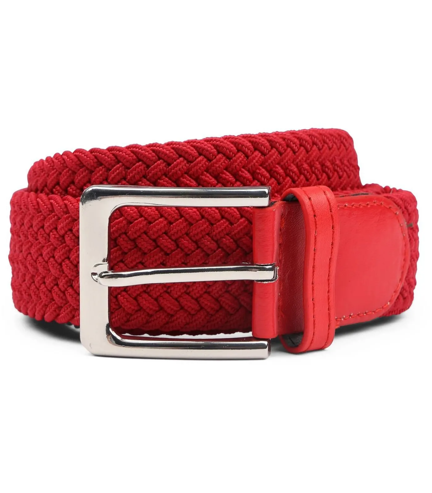 Online Geweven Riem Rood Heren Riemen