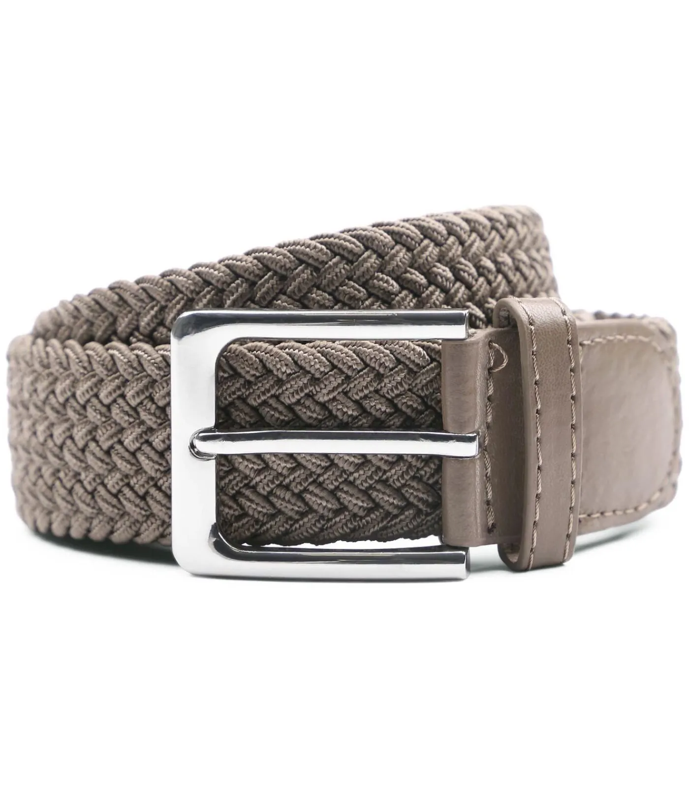 Online Geweven Riem Taupe Heren Riemen