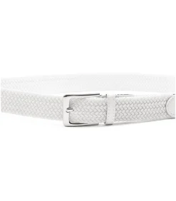 Hot Geweven Riem Wit Heren Riemen