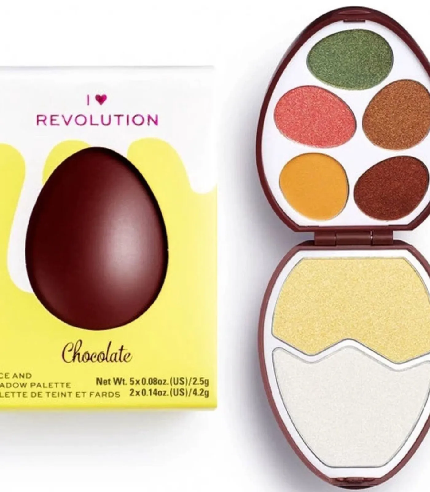 Revolution Gezichts- en Oogschaduwpalette – Chocolate