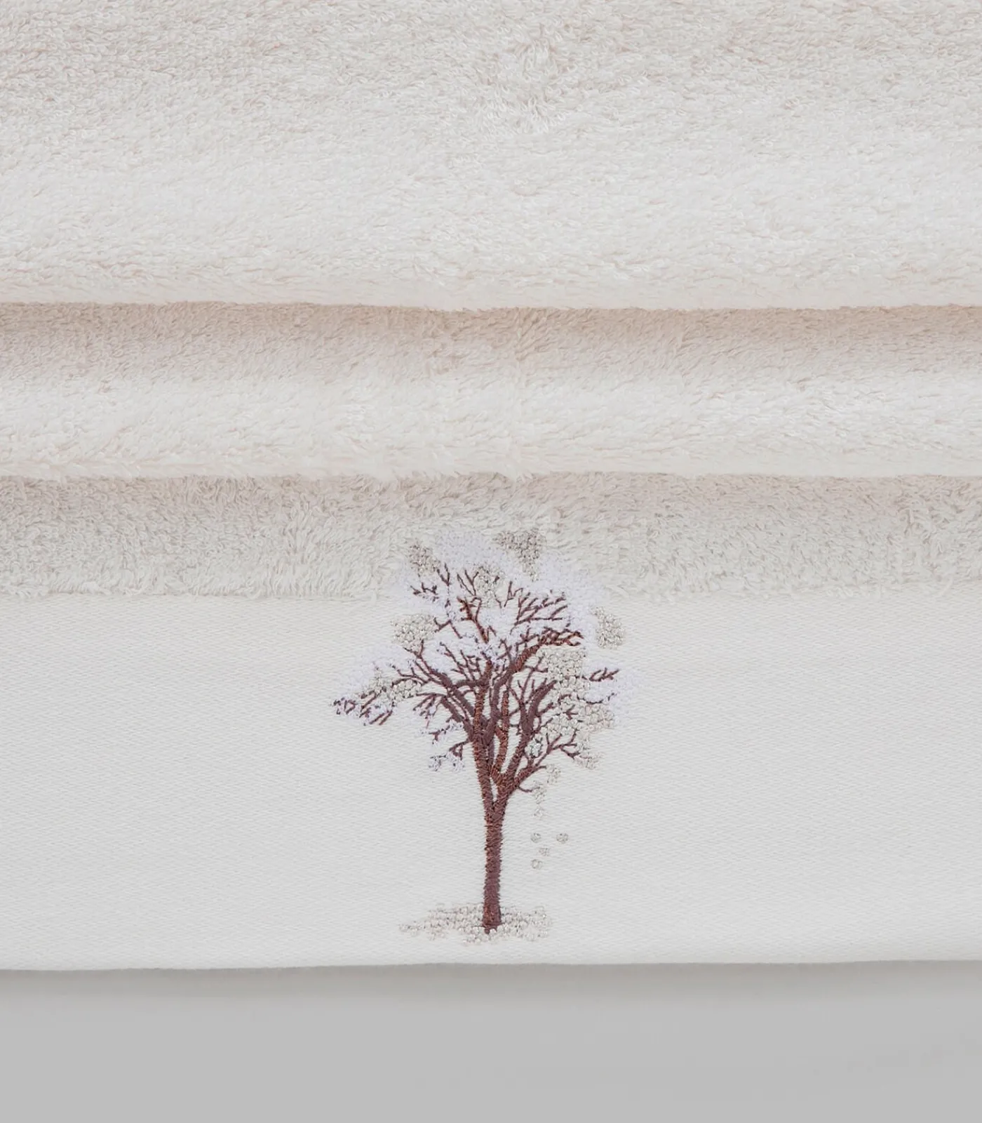 Chakra Gezichtshanddoek Branca 50x90 cm Ecru