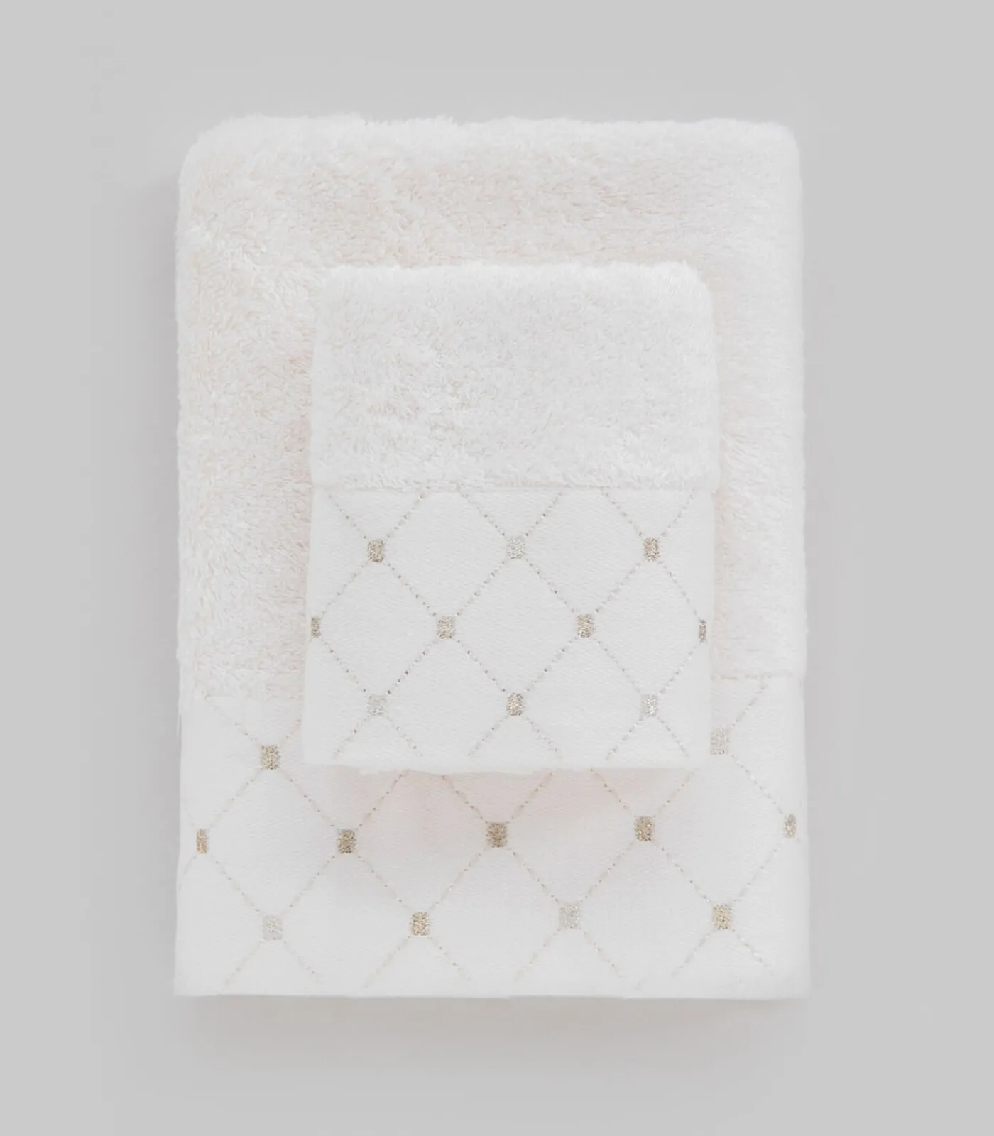 Outlet Gezichtshanddoek Cela 50x90 cm Ecru Handdoeken