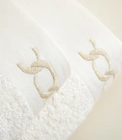 Chakra Gezichtshanddoek Corrente 50x90 cm Ecru-Goud