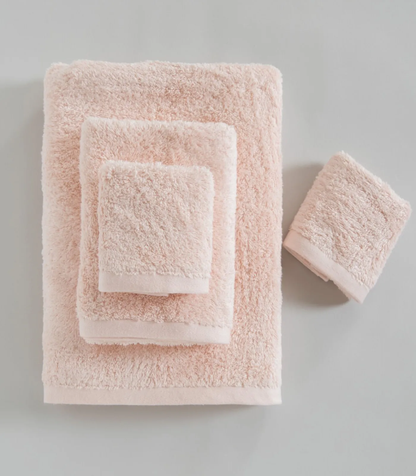 Chakra Gezichtshanddoek Solid 50x90 cm Lichtroze