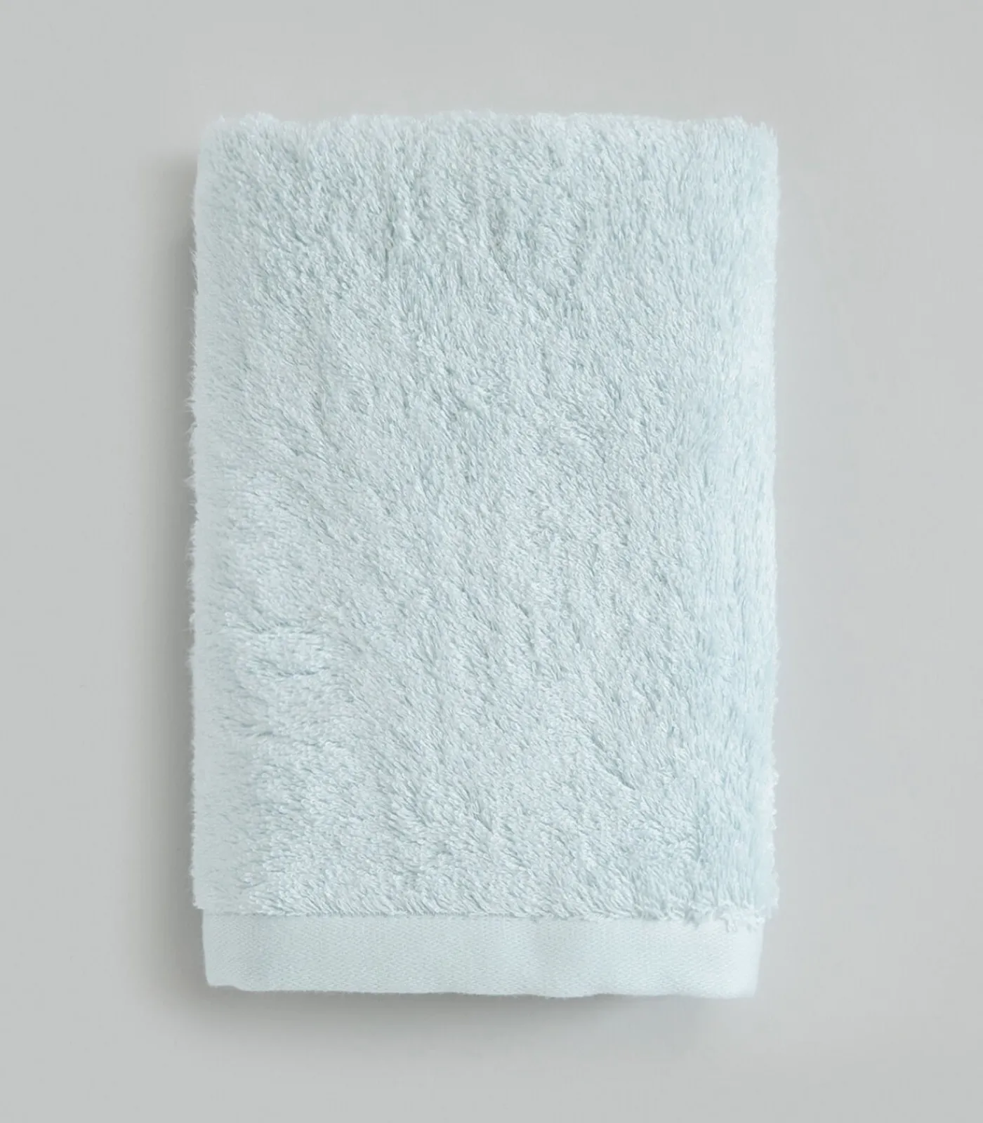 Clearance Gezichtshanddoek Solid 50x90 cm Lichtblauw Handdoeken